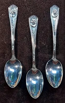 3 Oneida Community Plate Spoons W/ Mary Pickford Gloria Swanson Mae Murray 1925 • $24