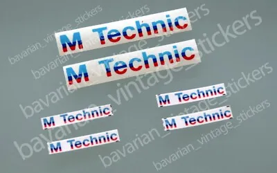 M Technic Body Kit Decal Stickers For BMW E30 E24 E28 • $9.99