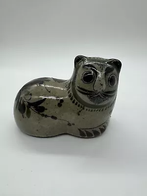 Vintage Tonala Mexican Studio Pottery Kitty Cat Folk Art Whimsical Figurine • $19.95