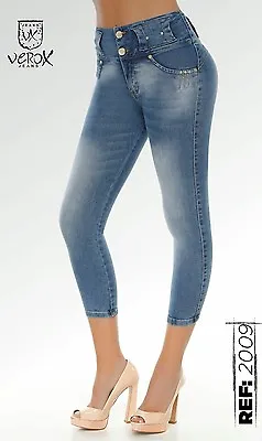 Verox Jeans Colombianos Butt Lifter Fajas Colombianas Jeans Levanta Cola 2009 • $40.90