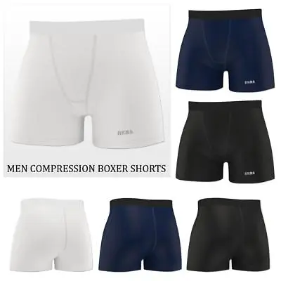 Mens  Boxer Shorts Baselayer Activewear Bottom Skin Tights Sports Gym • £5.49