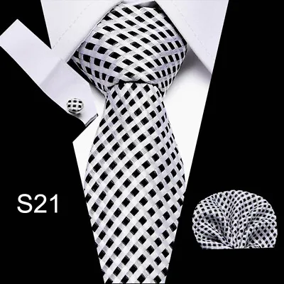 Formal Men's Necktie Jacquard Woven Tie Silk Narrow Wedding Skinny Slim Necktie • $6.99