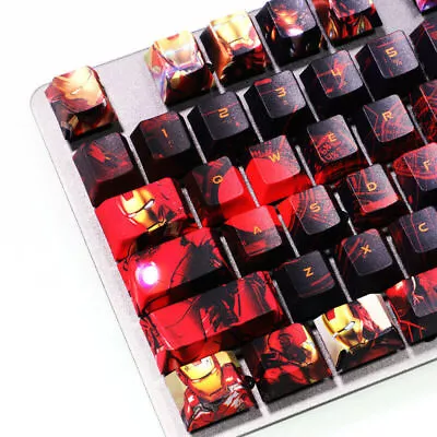 108 Keys Marvel Iron Man PBT Keycap Key Set For Mechanical Keyboard Fast Ship • $41.80