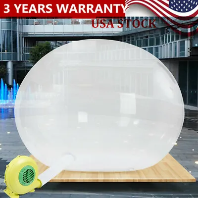 3M Inflatable Commercial Grade PVC Clear Eco Dome Camping Bubble Tent • $587.10