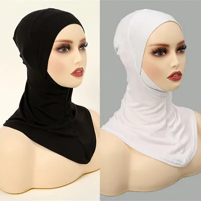 Instant Women Muslim Hijab Scarf Turban Bonnet Wrap Head Cover Shawls Underscarf • £4.55