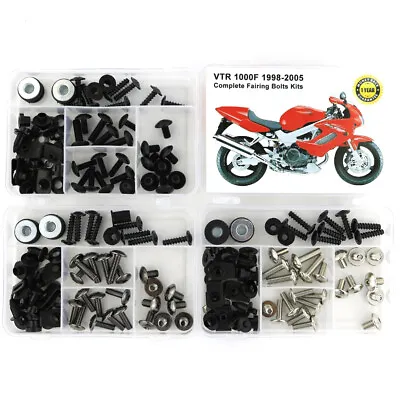 Complete Cowling Fairing Bolts Kit Body Screws Fit For Honda VTR 1000F 1998-2005 • $31.89