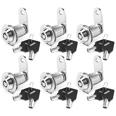 $29.03 • Buy 6 Pack Universal RV Compartment Door Cam Tool Box Safe Lock Chest KEYED ALIKE US
