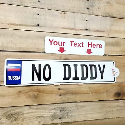 RUSSIAN Style European  Aluminum License Plate Custom Personalized RussiaUSSR  • $19.99