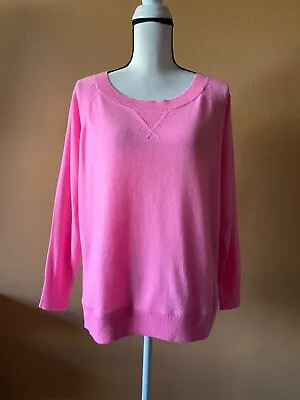 NWT J. Crew Collection Isabel Pink Cashmere Sweatshirt Pullover Sweater Size XS • $79.99