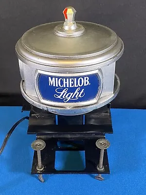 Vintage Michelob Light Beer Lighted Sign W/ Table/Shelf Clamp Pub Bar Rec Room • $20