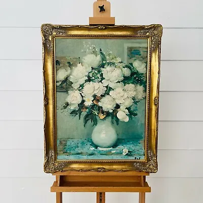 Vintage 70’s Framed Marcel Dyf Painting Lithograph Print On Stretched Canvas  • $179