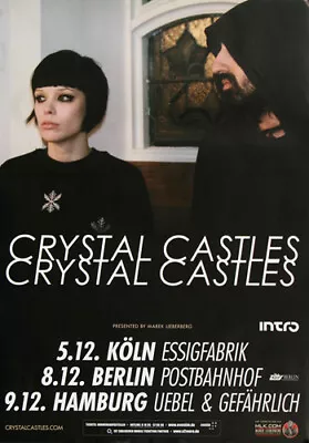 £20.29 • Buy Crystal Castles - No. III, Tour 2012 | Concert Poster | Poster