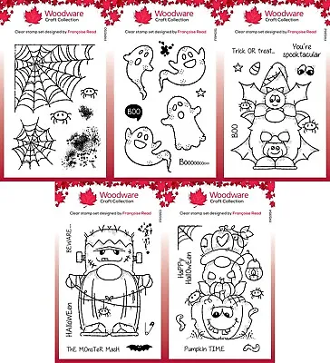 £6.75 • Buy Woodware Clear Stamps - Halloween By Francoise Read - Creative Expression