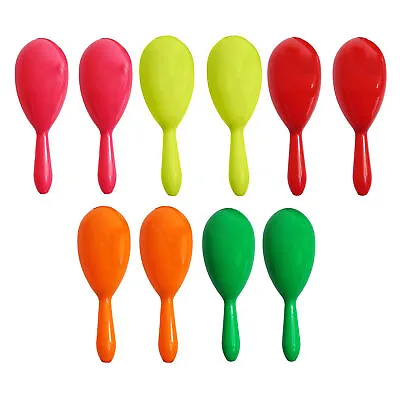 Neon Maracas Mexican Fancy Dress Shakers Party Accessories Novelty Costume Prop • £6.99