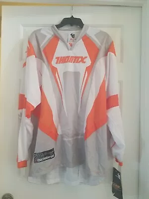 Thor Motorcross Premium Gear Gray And Orange Jersey Mens L New • $22