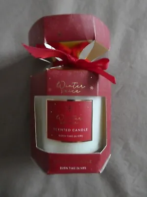 B&M Christmas Scented Candle Cracker Glass Jar • £2.40