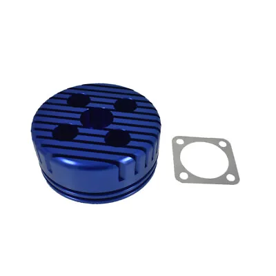 Blue CNC Round Cylinder Head For Racing 66cc 80cc Engine Motorized Bicycle • $36.99