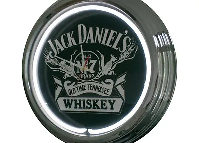 N-0202 Jack Daniel's - Decorative Neon Clock Clock Wall Clock Neon Clock Neon Clock Workshop • £111.13