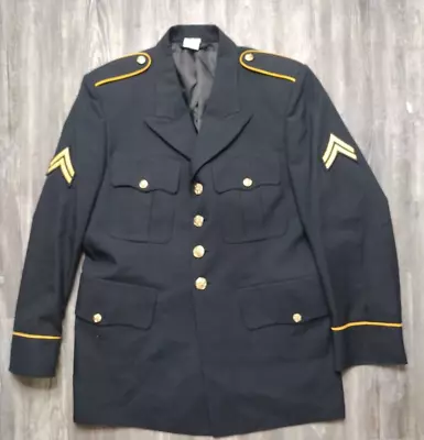 US Army Military Black Dress Blazer Jacket Uniform Men's+Women W/Patches • $40