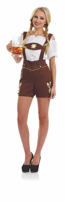 £33.99 • Buy Womens Bavarian Lederhosen Costume S -  XL German Beer Girl Dirndl Fancy Dress