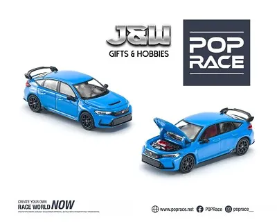 Pop Race Honda Civic Type R FL-5 Blue 1/64 • $13.99