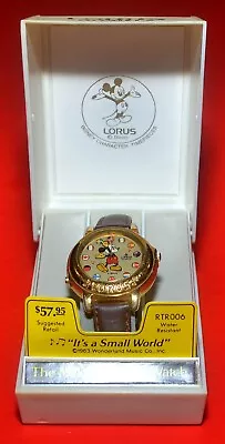 Vtg Disney LORUS Mickey Mouse Display Hard Case Box W/ Bands Musical Wristwatch • $9.99