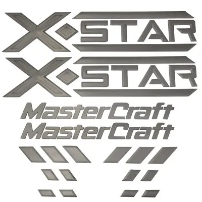 MasterCraft Boat Raised Decals 7501597 | X Star Silver (10 PC Kit) • $1022.61