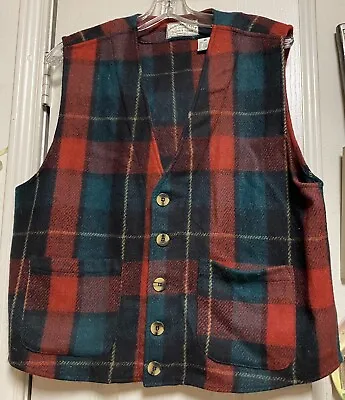 Vintage American Eagle Outfitters Men’s Tartan Plaid M Vest • $5.25