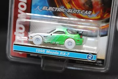 2022 - AW - Auto World- X Traction - Green & White 1995 Mazda RX7 Slot Car-CHASE • $39.99