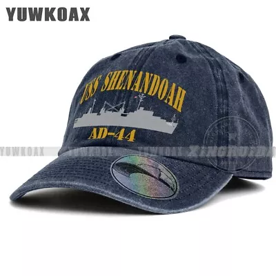 USS SHENANDOAH AD-44 Navy Baseball Cap Unisex Dad Hat Adjustable Denim Hats • $16.45