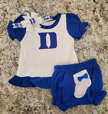 Duke Baby Outfit Duke Baby Girl Gift Blue Devils Baby Gift Girl Duke Girl • $26.75