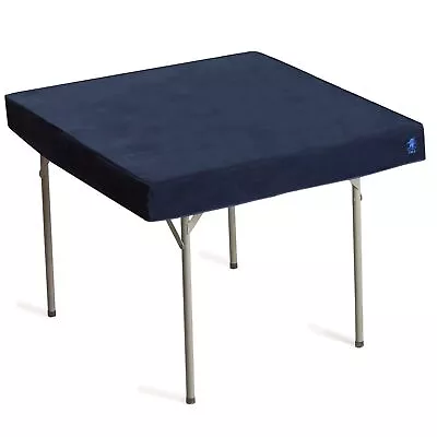 Professional Grade Blue Square Table Cover For Cards Mahjong Board Games - 36  • $41.98