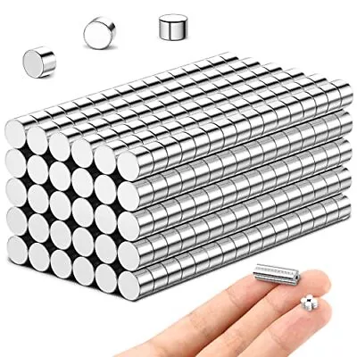 600 Pieces Small Magnets Strong Mini Magnets 3x2mm Tiny Refrigerator Magnets Off • $12.88