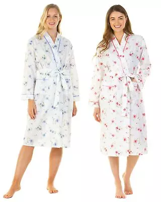 La Marquise Woven Robe Ladies Wallflower Lightweight Wrap Dressing Gown • £22.99