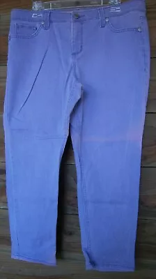 Nine West Vintage America Jeans Denim 14/31 Mid Rise 37x25 Purple Lavender Taper • $5