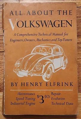 All About The Volkswagen SC Book Henry Elfrink 1958 • $15.98