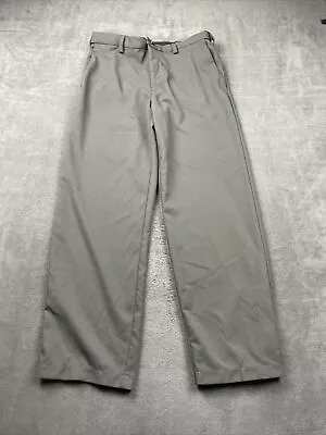 Haggar Dress Pants Mens Size 32x29 Gray Cool 18 Performance Classic Fit Pleated • $17.46