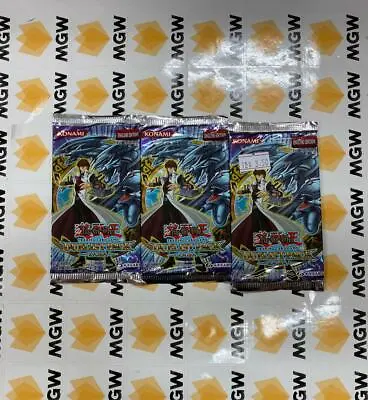 Yu Gi Oh! TCG Duelist Pack Kaiba English 1st Edition Lot Of 3 Booster Packs New • $184.88