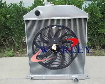 Aluminum Radiator &FAN For Ford / Mercury Cars W/Chevy Engine 1942-1948 1945 • $275