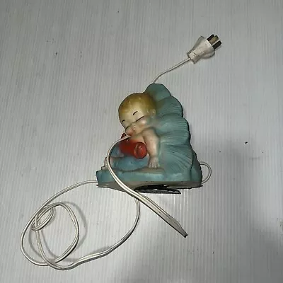 Vintage Little Boy Blue Light Lamp As Is Bit Dirty Dusty Untested No Globe • $150