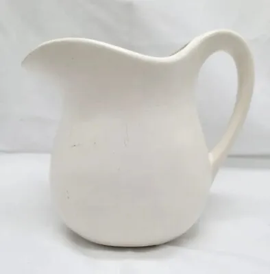 McCoy White Glaze Pitcher Vase No. 365 Marked USA Largest Vintage 6.5 Inches • $22.99