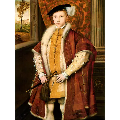 £14.49 • Buy Scrots Portrait Edward Vi Tudor England 1546 Painting Large Wall Art Print 18X24