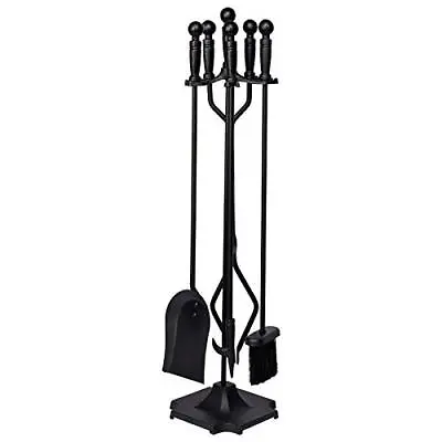 $55.40 • Buy 5piece Fireplace Tools Set 32 Inch Wrought Iron Fireplace Accessories Includes F