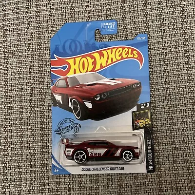 1 2019 Hot Wheels HW Nightburnerz Red Dodge Challenger Drift Car • $1.87