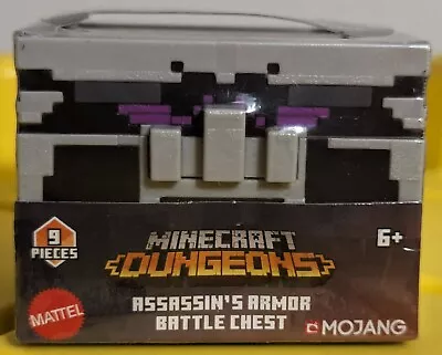 Minecraft Dungeons 9 Pcs Assassin's Armor Battle Chest Mattel Mojang 2019 • $10.99