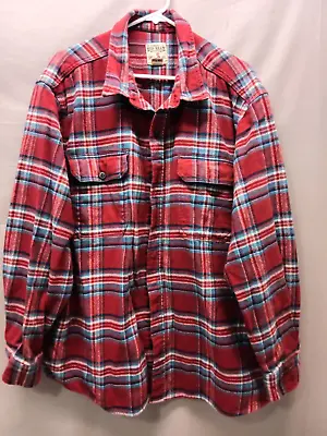 Men's Red Head Brand Co. Heavy Plaid Red Lumberjack Flannel Shirt 3XL (b574) • $20