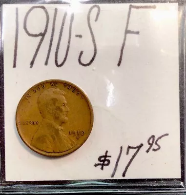 1910 S Lincoln Cent F. ENN Coins • $17.95