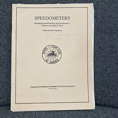 Model T Ford Club Of America SPEEDOMETERS Restoration Guide & Manual • $20.98