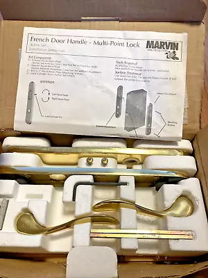 Marvin French Door Handle Inactive Dummy Trimset PVD Brass • $140