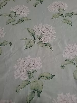 Laura Ashley Heligan Eau De Nil Green Hydrangea Offcut Remnant Fabric 60 X60   • £10.50